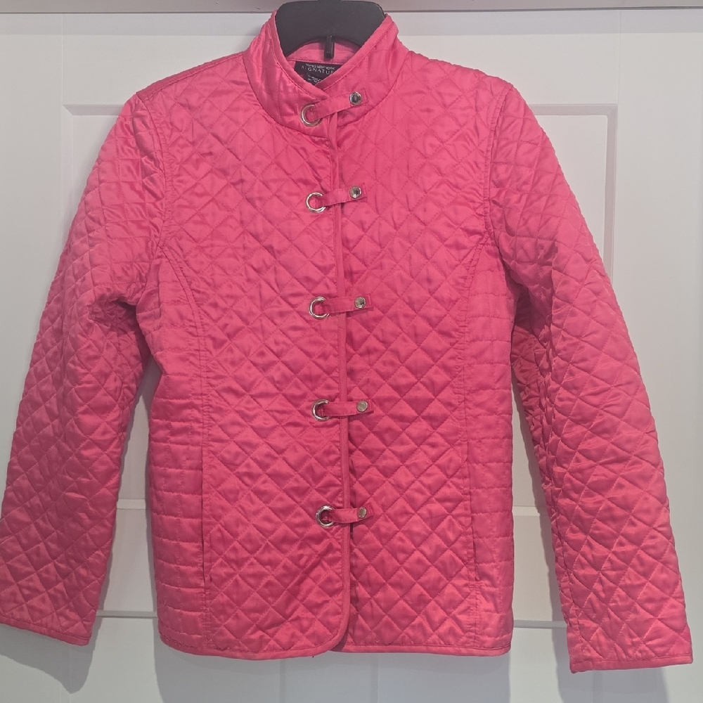 Vibrant Pink Quilted Women's Jacket